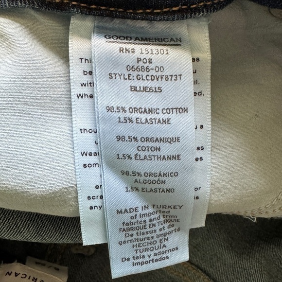 NWT Good American Good Legs Crop Extreme V Skinny Jeans, Size 6/28 - Picture 10 of 11